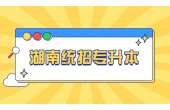 2022年湖南省普通高校专升本对应专业指导目录